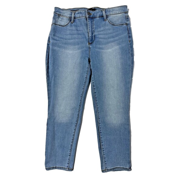 NWT Talbots High Waist Jegging Crop Capri Medium Wash Jeans Women’s Size 8P (J5) - Picture 1 of 11